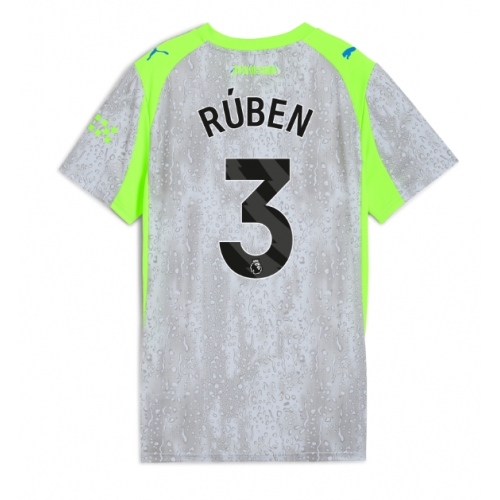 Billige Fotballdrakt Manchester City Ruben Dias #3 Replika Tredjedrakt Dame 2025-26 Kortermet Billige Fotballdrakt Manchester City Ruben Dias #3 Replika Tredjedrakt Dame 2025-26 Kortermet